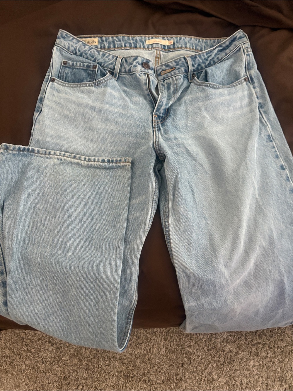Levi's Light Blue Classic Straight-Leg Jeans